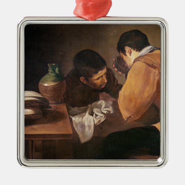 Two Men at Table, c.1620-21 Metal Tree Decoration (Front)