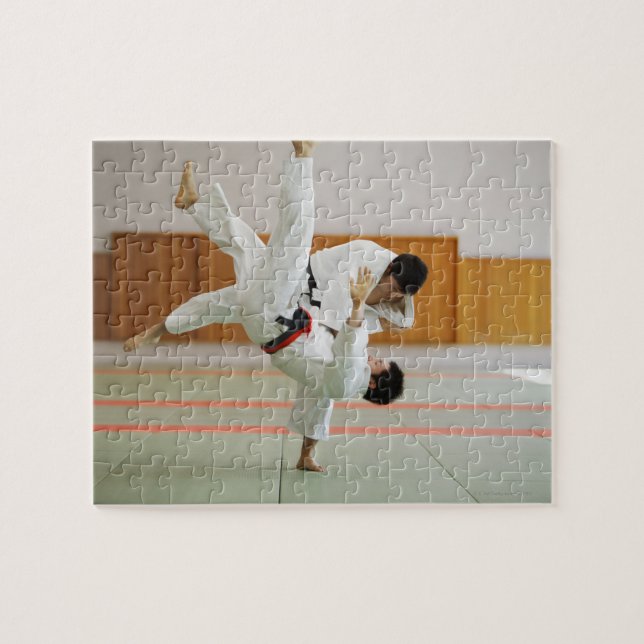 Two Men Competing in a Judo Match 3 Jigsaw Puzzle (Horizontal)