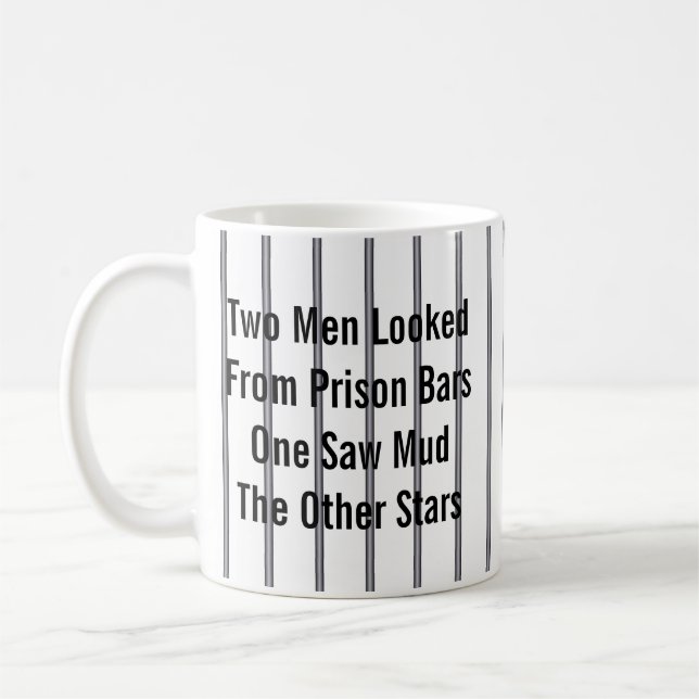 Two Men Looked From Prison Bars... Coffee Mug (Left)