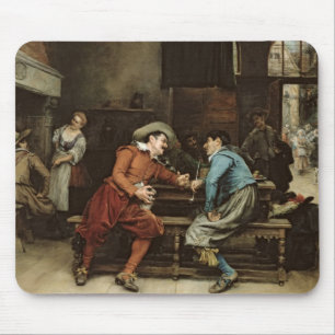 Two Men Talking in a Tavern Mouse Mat