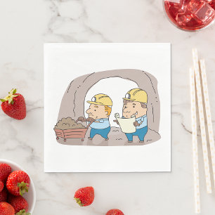 Two Miners Napkin