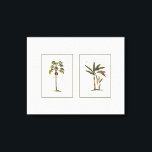 Two Miniature Framed Palm Trees Canvas Print<br><div class="desc">Two miniature framed prints of palm trees. Simple and subtle, this piece will not distract from the allure of a room. Would make a great gift for yourself or a loved one!</div>
