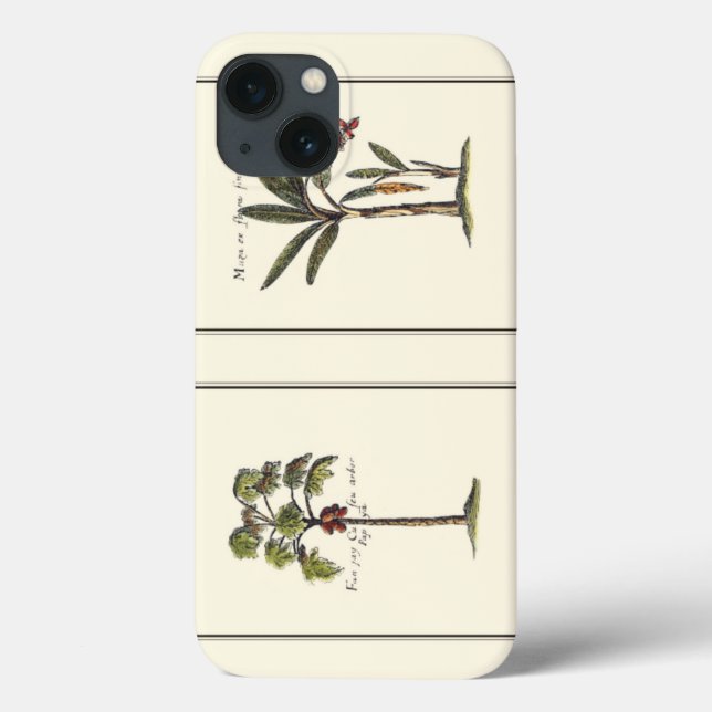 Two Miniature Framed Palm Trees Case-Mate iPhone Case (Back)