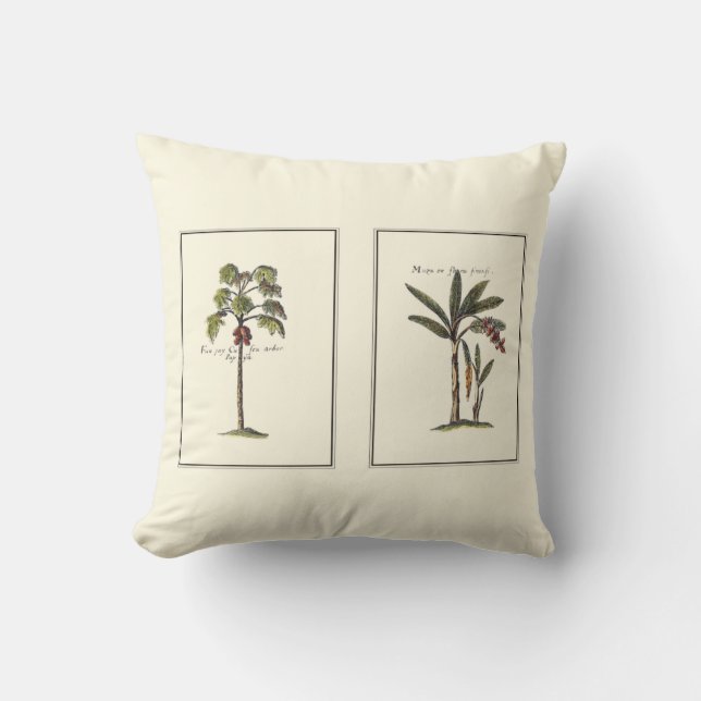 Two Miniature Framed Palm Trees Cushion (Front)