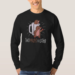 Two Moles Per Litre Cute Animal Chemist Costume T-Shirt