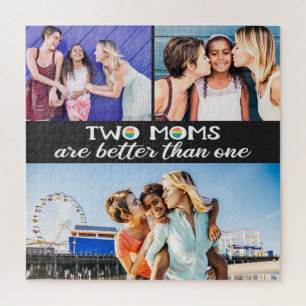 Two moms are better than one mother's day photo jigsaw puzzle
