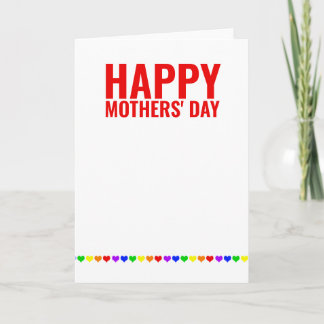 Two Moms Happy Gay Mothers Day Card