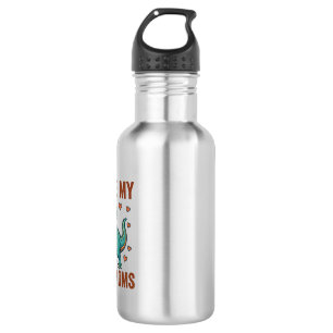 Two Moms Pride Dinosaur Vector T-Shirt Design_1 532 Ml Water Bottle