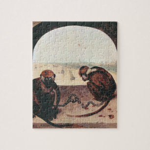 Two monkeys by Pieter Bruegel Jigsaw Puzzle