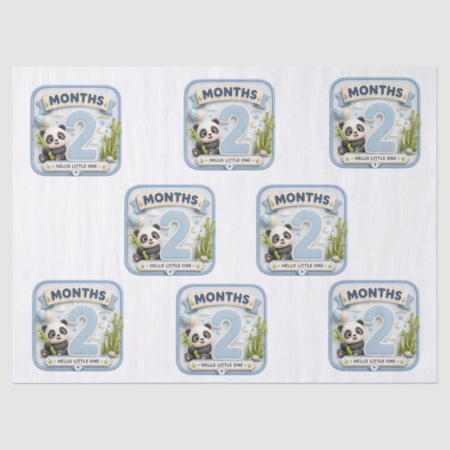 Two Months of Wonder Tissue Paper (Front)
