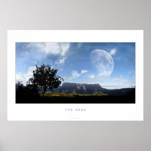 two moon poster
