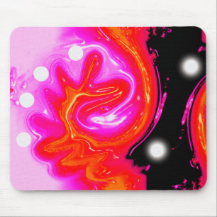 Two moons on a hot planet mouse mat