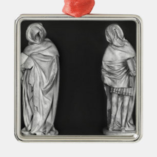 Two Mourners Metal Tree Decoration