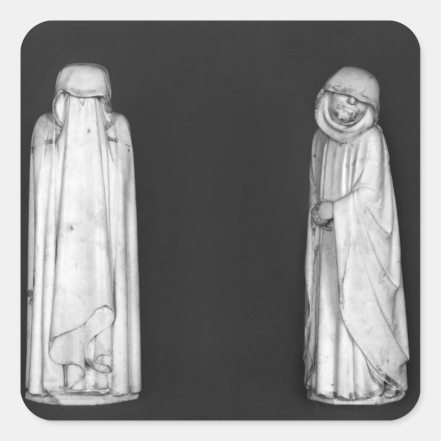 Two Mourners Square Sticker (Front)
