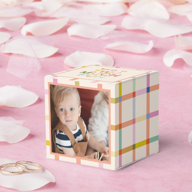 Two Much Fun 2nd Birthday Photo Custom  Favour Box (Wedding)