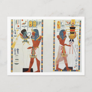 Two Murals from the Tombs of the Kings of Thebes, Postcard