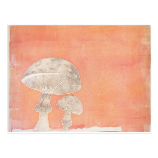 Two Mushrooms Postcard