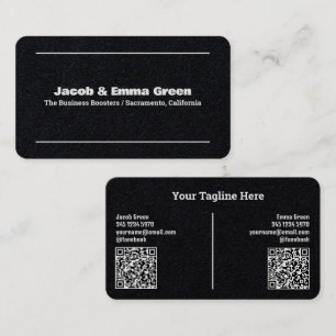 Two Names QR Business Card