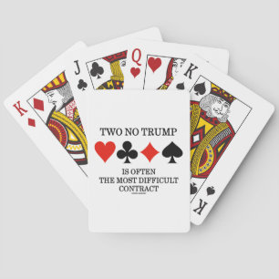 Two No Trump Is Often The Most Difficult Contract Playing Cards