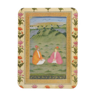Two nobles seated in a landscape, from the Small C Magnet