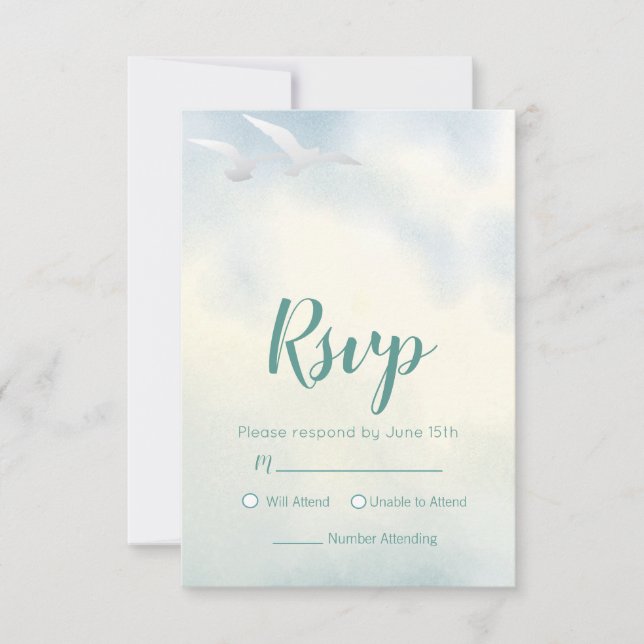 Two Ocean Gulls RSVP Card (Front)