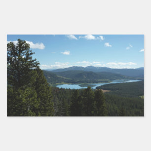 Two Ocean Lake at Grand Teton National Park Rectangular Sticker