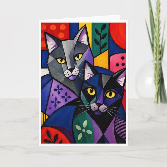 Two of a Kind (Cat Companions) Card (Front)
