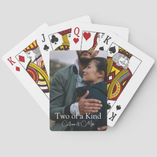 "Two of a Kind" Custom Photo Gift Playing Cards