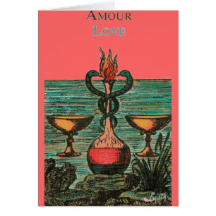 TWO OF CUPS TAROT CARD DESIGN