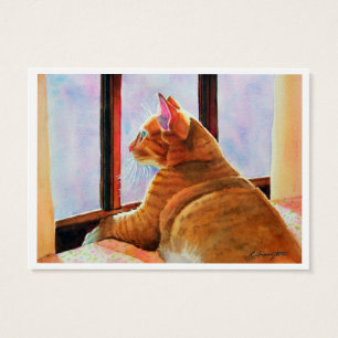 Two Orange Cats Double-sided ACEO Print
