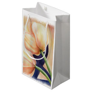 TWO ORANGE TULIPS GIFT BAG