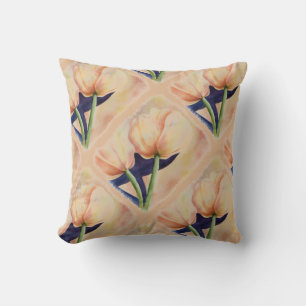 TWO ORANGE TULIPS PILLOW TITLE