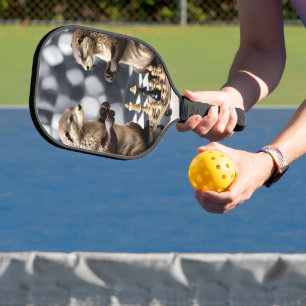 Two Otters Playing Chess, Pickleball Paddle