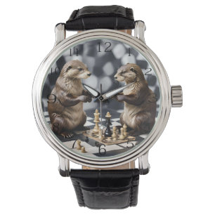 Two Otters Playing Chess, Watch