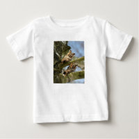 Two Owls in the Woods, birds, wildlife Baby T-Shir