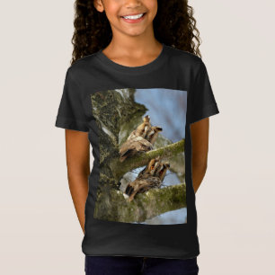 Two Owls in the Woods, birds, wildlife T-Shirt