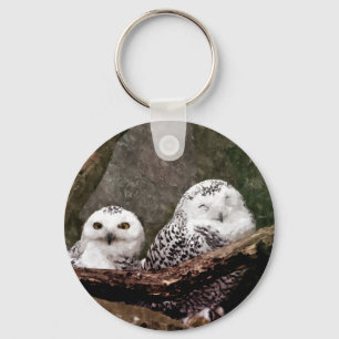 Two Owls Key Ring