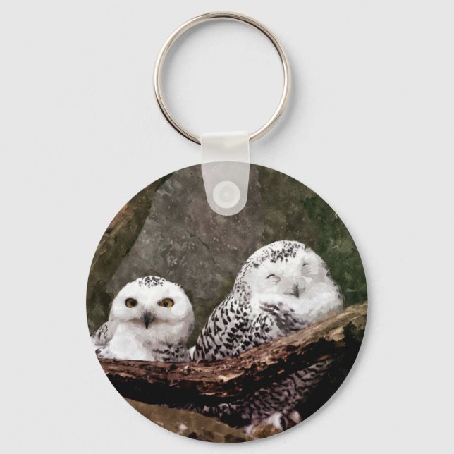Two Owls Key Ring (Front)