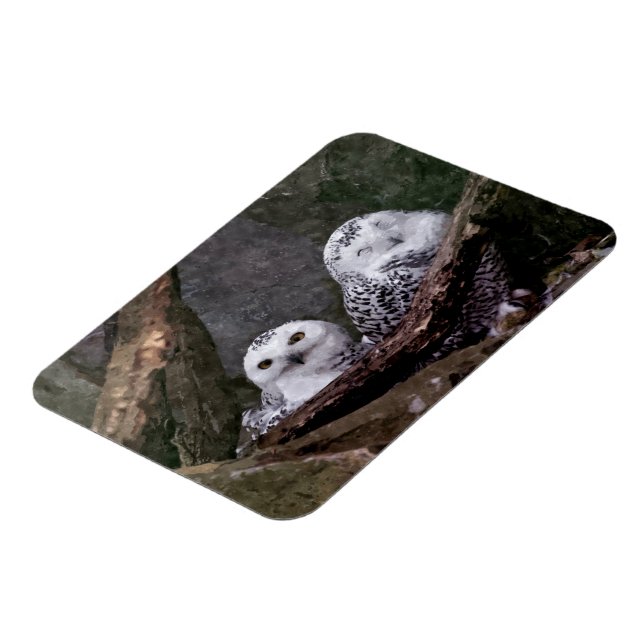 Two Owls Magnet (Left Side)