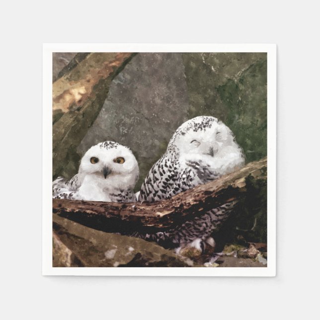 Two Owls Napkin (Front)