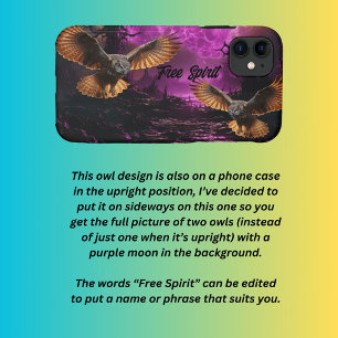 Two owls theme iPhone 11 case