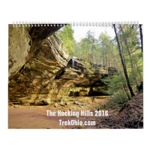 Two-Page, Large Calendar - Hocking Hills 2016