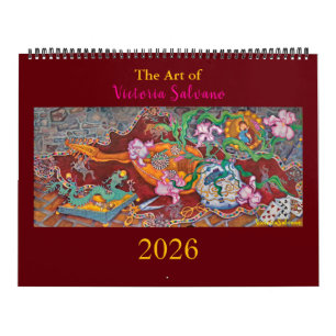 Two Page MediumCalendar, White Calendar