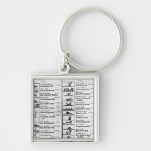 Two pages from 'Orbis Sensualium Pictus' Key Ring