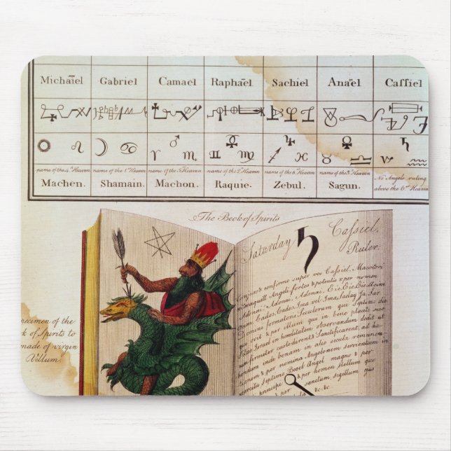 Two pages from 'The Magus' Mouse Mat (Front)