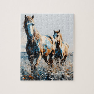 Two Paint Horses Jigsaw Puzzle