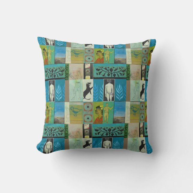 Two Paintings pillow (Front)