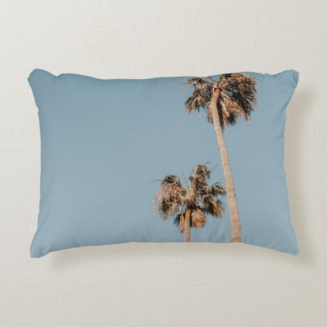 Two palm trees decorative cushion (Front)