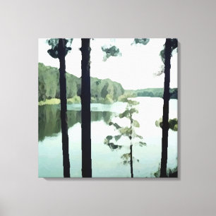 Two Panel Lakeview Canvas Print
