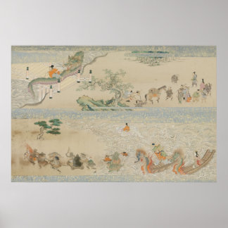 Two Panels from Scroll Poster